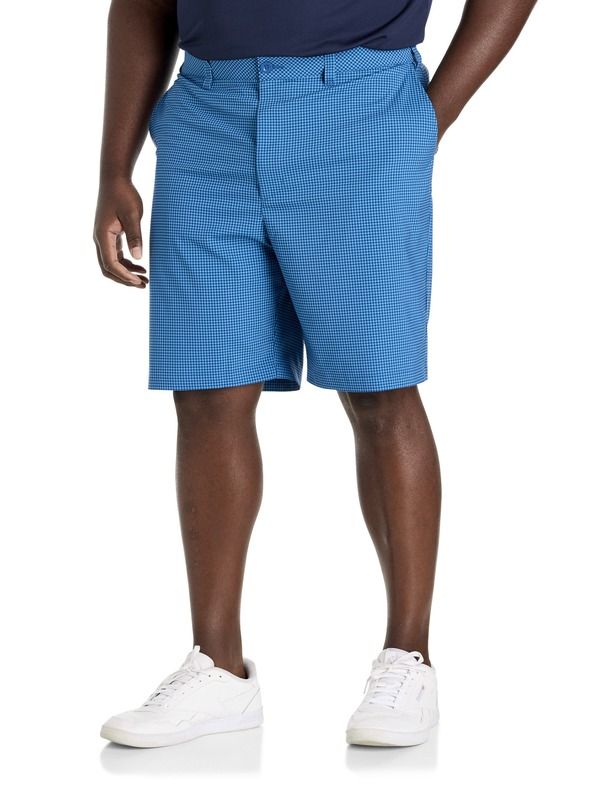リーボック メンズ ボトムス ハーフパンツ・ショーツ トール ショートパンツ Reebok Big Tall Performance Plaid Golf Shorts Twilight Blue ブルー