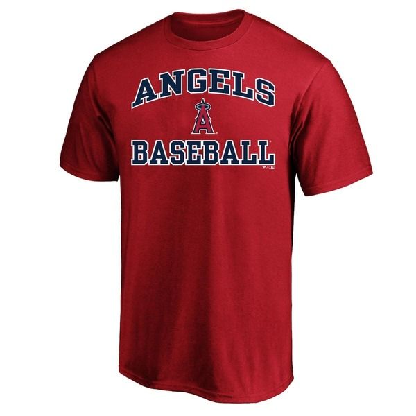 プロファイル メンズ トップス Tシャツ トール MensProfile Red Los Angeles Angels Big Tall Heart Soul TShirt Red レッド