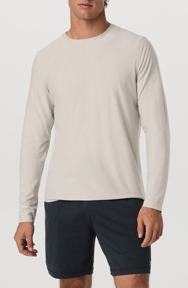 ビュオーリ メンズ トップス Tシャツ Vuori Long Sleeve Strato Tech Tee Mushroom Heather ヘザー