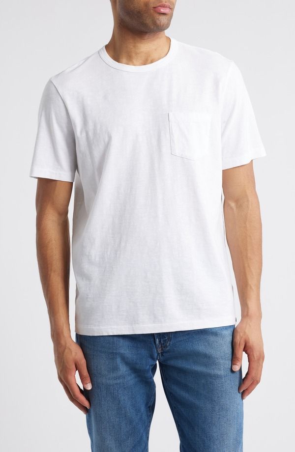 ファレティ メンズ トップス Tシャツ Faherty Sunwashed PocketShirt White ホワイト 15,826円