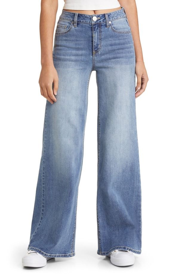 1822 デニム レディース ボトムス デニムパンツ ワイドレッグ ハイウエスト ジーンズ 1822 Denim High Waist Wide Leg Jeansloane