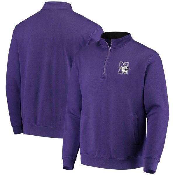 コロシアム メンズ アウター ジャケット・ブルゾン ロゴ Mens Colosseum Purple Northwestern Wildcats Tortugas Logo QuarterZip Jacket Purple パープル