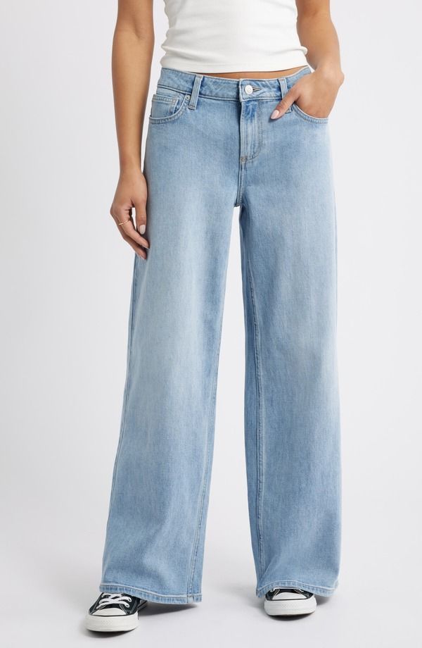 ビーピー レディース ボトムス デニムパンツ ワイドレッグ ローライズ ジーンズ BP Low Rise Baggy Wide Leg Jeans Alameda