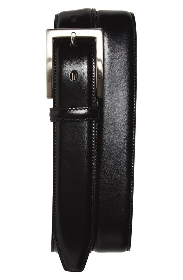 ジョンストンアンドマーフィー メンズ アクセサリー ベルト Johnston Murphy Calfskin Belt Black ブラック