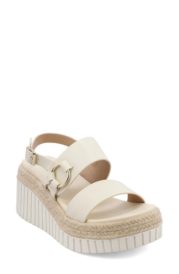 ミア レディース シューズ サンダル プラットフォーム MIA Yuna Espadrille Platform Wedge Bone