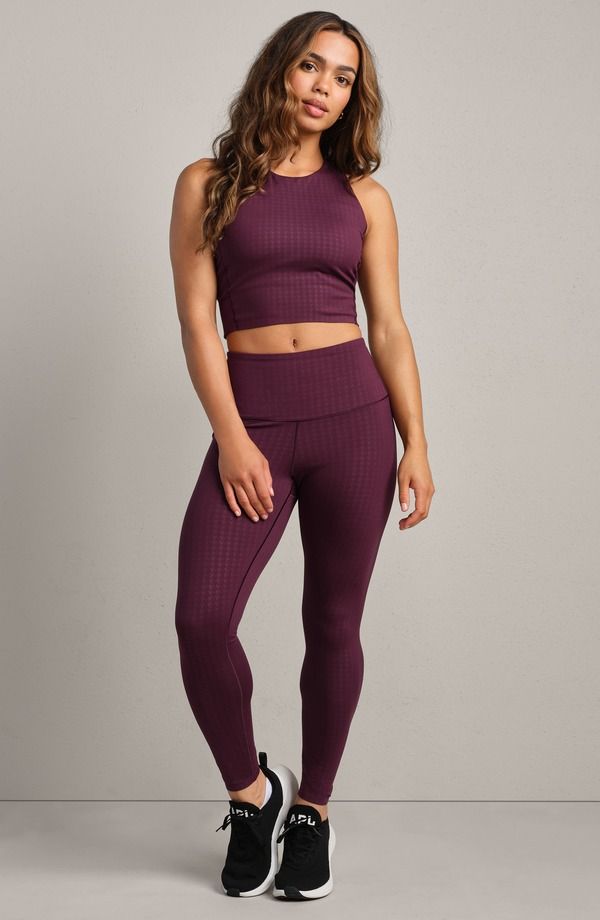 ローヌ レディース ボトムス カジュアルパンツ レギンス Rhone Revive 78 Leggings Mulberry Houndstooth