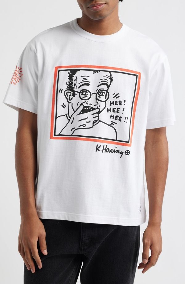 アルファインダストリーズ メンズ トップス シャツ グラフィック Alpha Industries x Keitharing Hee Graphic TShirt White ホワイト