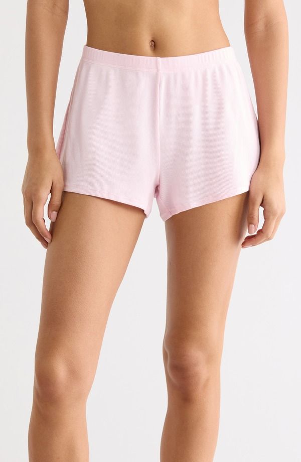スキムズ レディース ボトムス ハーフパンツ・ショーツ ショートパンツ コットン SKIMStretch Cotton Rib Loose Shorts Cherry Blossom