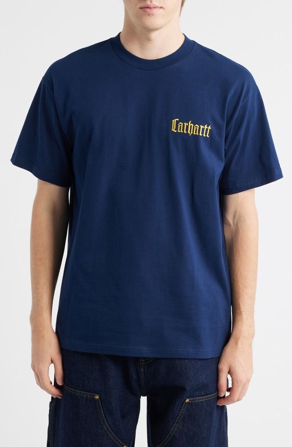 カーハート メンズ トップス Tシャツ コットン グラフィック Carhartt Work In Progresschooling Cotton Graphic TShirt Jupiter