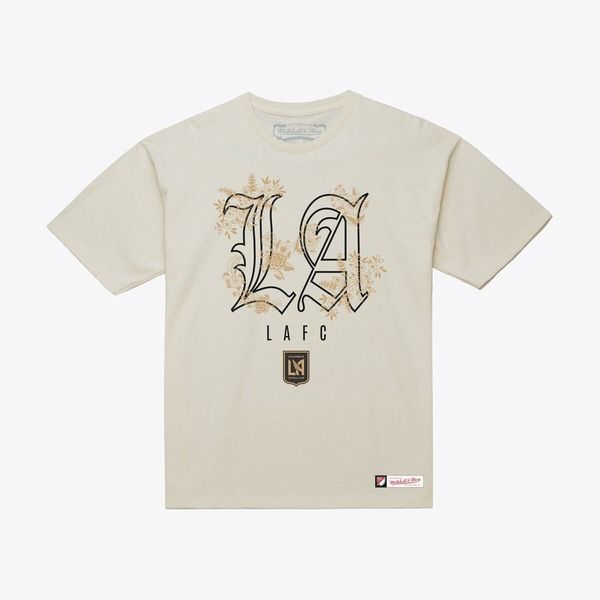 ミッチェルネス メンズ トップス Tシャツ Mens Mitchell Ness Cream LAFC Morning Haze TShirt Cream クリーム