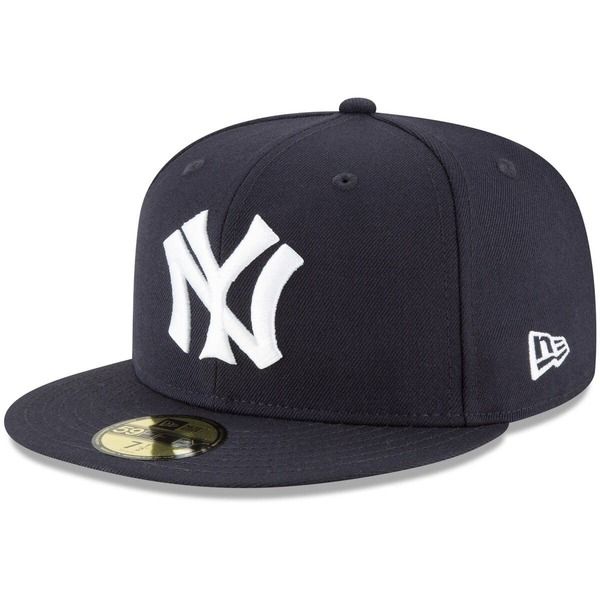ニューエラ メンズ アクセサリー 帽子 ウール Mens New Era Navy New York Yankees Cooperstown Collection Wool 59FIFTY Fitted Hat Navy ネイビー