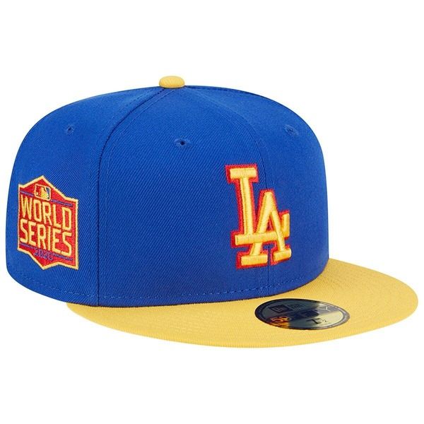 ニューエラ メンズ アクセサリー 帽子 エンパイア Mens New Era RoyalYellow Los Angeles Dodgers Empire 59FIFTY Fitted Hat Royal イエロー