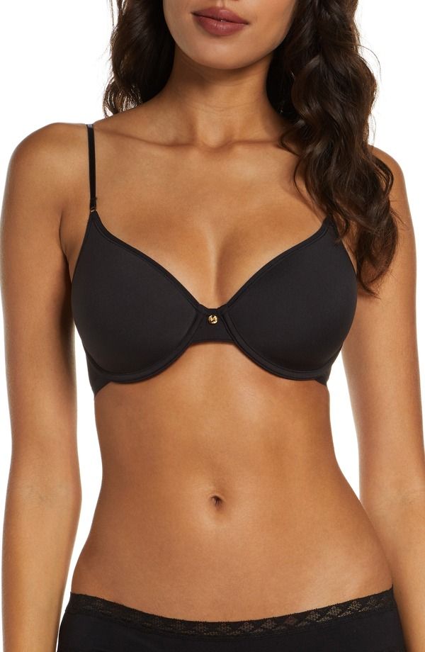 ナトリ レディース トップス Tシャツ Natori Understated Underwire TShirt Bra Black ブラック