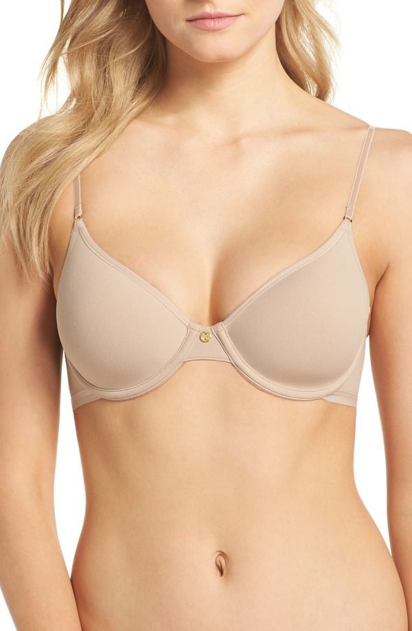 ナトリ レディース トップス Tシャツ Natori Understated Underwire TShirt Bra Cafe