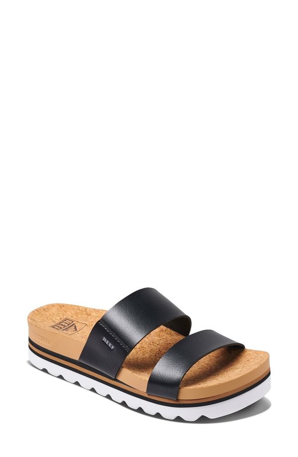 リーフ レディース シューズ サンダル Reef Cushion Vista Hi Slide Sandal Black ブラック