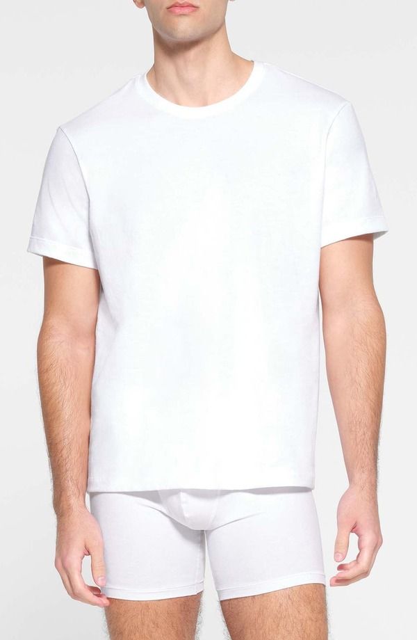 スキムズ メンズ トップス Tシャツ クルーネック コットン SKIMS Classicotton Crewneck TShirt Chalk チョーク 12,145円