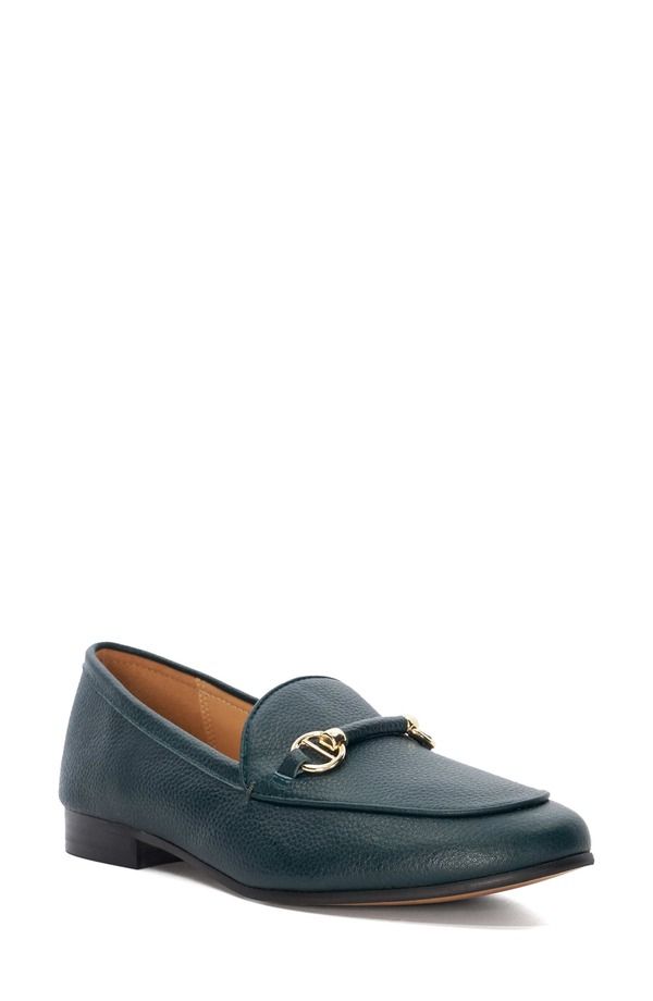 デューンロンドン レディース シューズ スリッポン・ローファー Dune London Grandeur Bit Loafer Dark Green グリーン