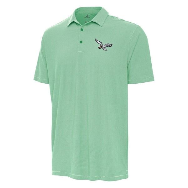 アンティグア メンズ トップス シャツ Mens Antigua Kelly GreenWhite Philadelphia Eagles Twine Performance Polo Kelly Green グリーン