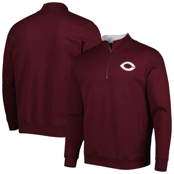 コロシアム メンズ アウター パーカー・スウェット シャツ Mens Colosseumaroon UChicago Maroons Tortugas QuarterZip Sweatshirt Maroon マルーン