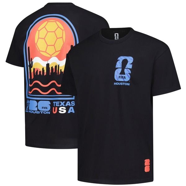 アウタースタッフ メンズ トップス Tシャツ Mens Outerstuff Black 2026 FIFA World Cup Houston Host City Local Oversized TShirt Black ブラック