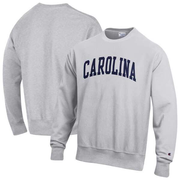 チャンピオン メンズ アウター パーカー・スウェット シャツ フリース ヒール Mens Champion Gray North Carolina Tar Heels Reverse Weave Fleece Sweatshirt Gray グレー