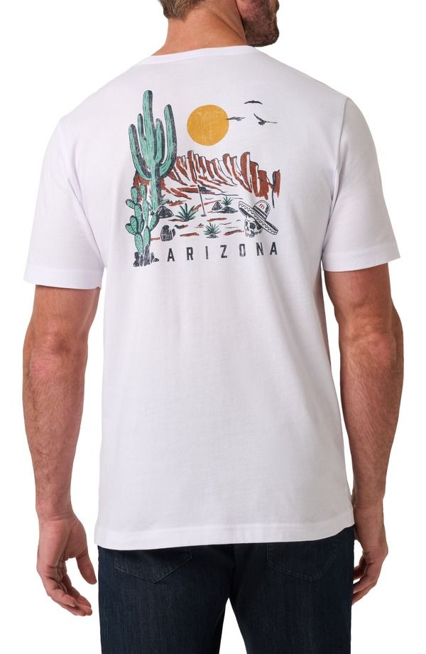 トラビスマヒュー メンズ トップス Tシャツ グラフィック TravisMathew Mesa Views Graphic TShirt White ホワイト