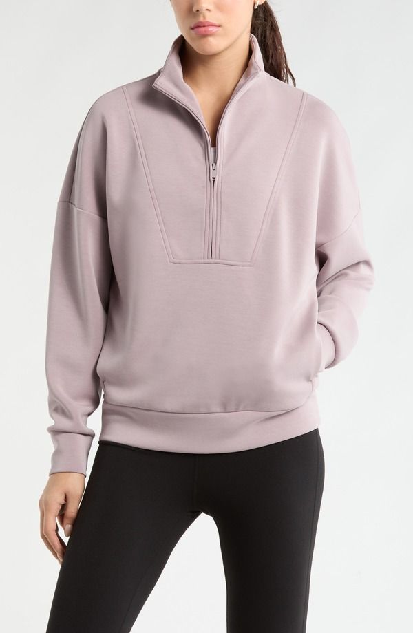 ゼラ レディース アウター パーカー・スウェット ハーフジップ Zella Ultra Soft Half Zipullover Purple Dove パープル