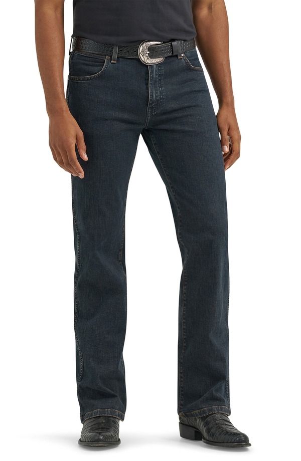 ラングラー メンズ ボトムス デニムパンツ ブーツカット ブーツ ジーンズ Wrangler Western Bootcut Jeans Nightfall