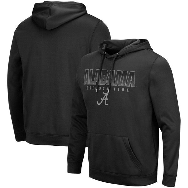 コロシアム メンズ アウター パーカー・スウェット Mens Colosseum Black Alabama Crimson Tide Blackout 30 Pullover Hoodie Black ブラック