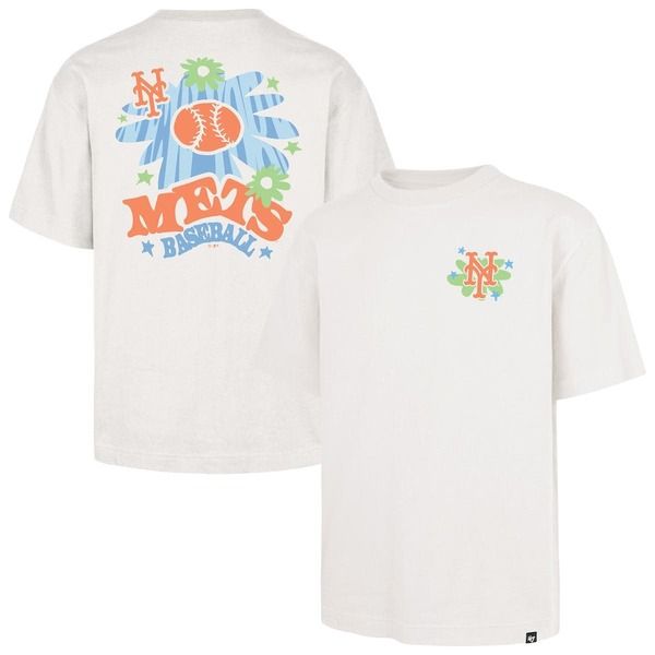 フォーティーセブン メンズ トップス Tシャツ Mens 47 Cream New York Mets Flora Foundation TShirt Cream クリーム