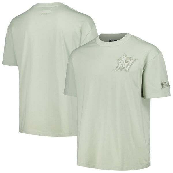プロスタンダード メンズ トップス Tシャツ Mens Pro Standard Mint Miami Marlins Neutral CJ Dropped Shoulders TShirt Mint ミント