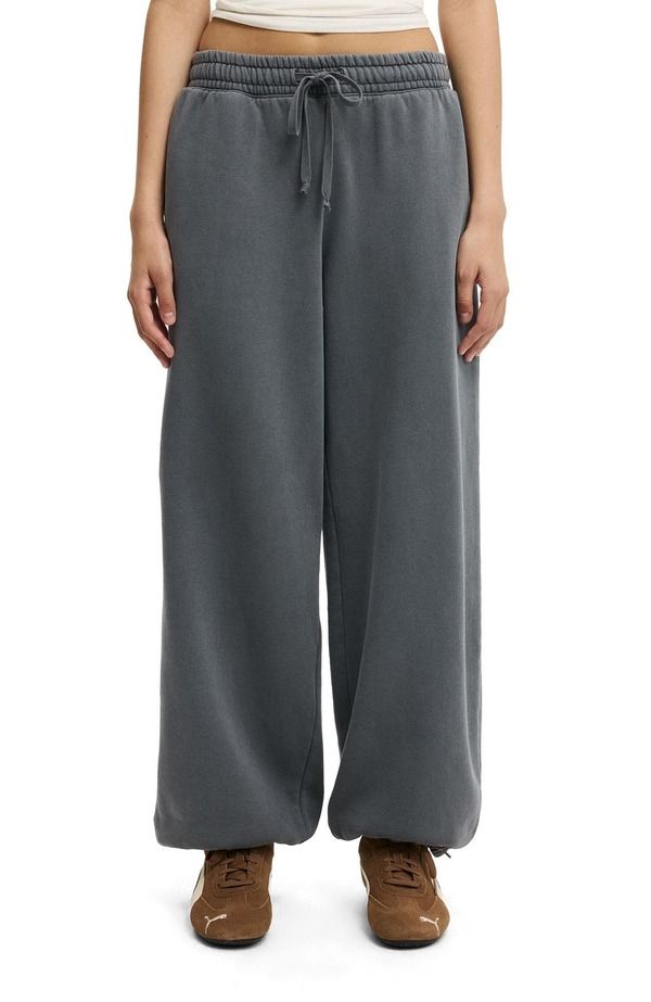 コットンオン レディース ボトムス カジュアルパンツ Cotton Womens Balloon Sweatpant Washed Light Grey グレー