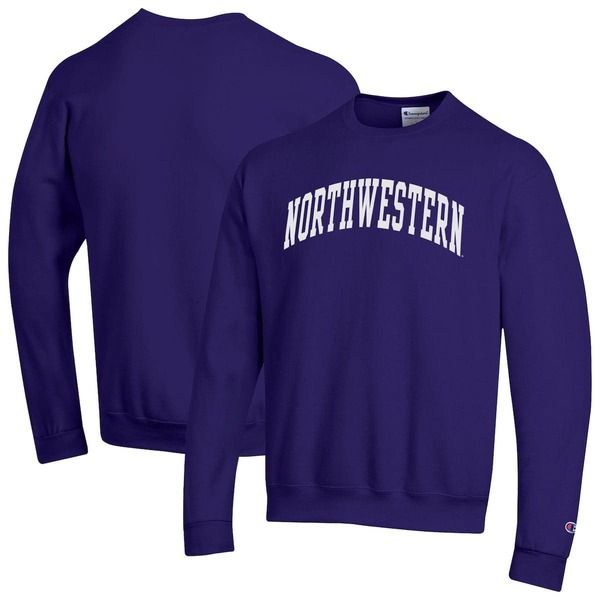 チャンピオン メンズ アウター パーカー・スウェット シャツ フリース Mens Champion Purple Northwestern Wildcats Basic Arch Fleece Pullover Sweatshirt Purple パープル