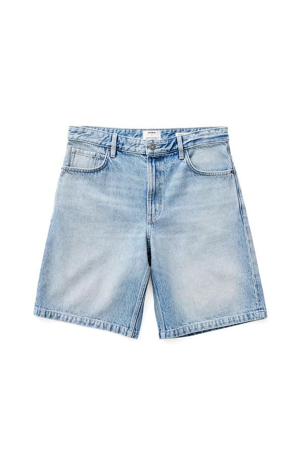 コットンオン メンズ ボトムス デニムパンツ Cotton Mens Baggy Denim Short Gambino Blue ブルー