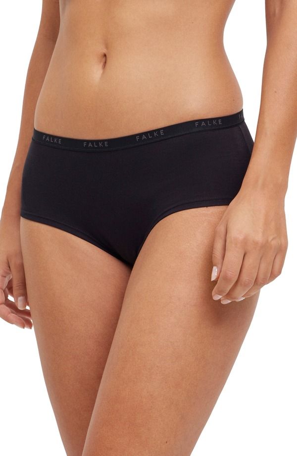 ファルケ レディース アンダーウェア パンツ コットン Falke Daily Comfort 2Pack Stretch Cotton Hipster Briefs Black ブラック