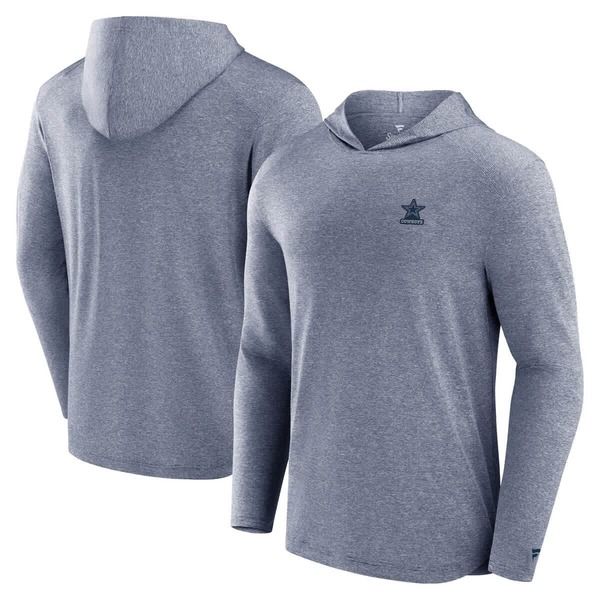 ファナティクス メンズ トップス Tシャツ パーカー Mens Fanatics Navy Dallas Cowboys Front Office Power Mono Long Sleeve Hoodie TShirt Navy ネイビー