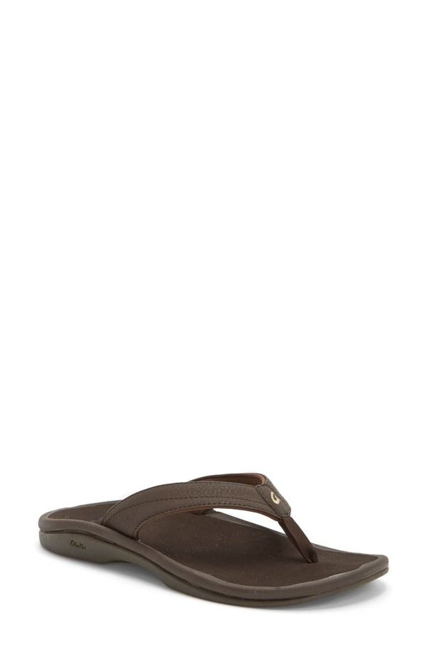 オルカイ レディース シューズ サンダル OluKai Ohana Flip Flop Java Faux Leather