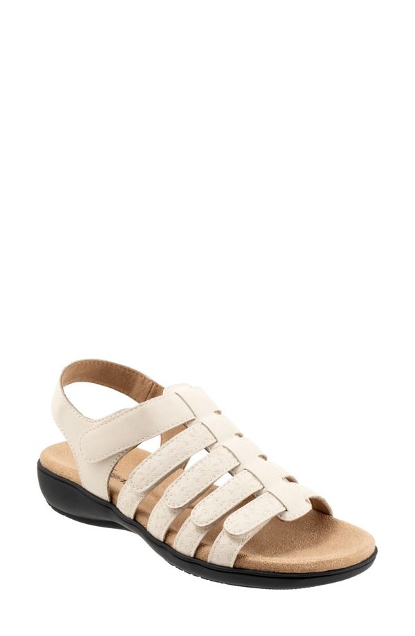 トロッターズ レディース シューズ ヒール サンダル Trotters Tiki Tool Slingback Sandal Ivory アイボリー