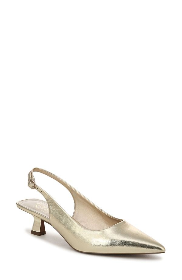 フランコサルト レディース シューズ ヒール Franco Sarto Jaden Pointed Toe Slingback Pumplatino