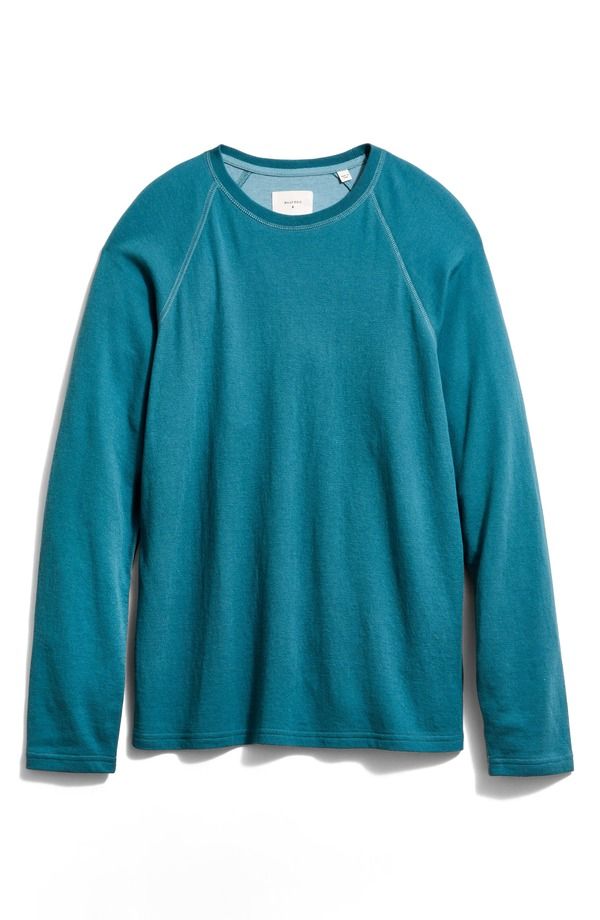 ビリーレイド メンズ トップス シャツ クルーネック コットン Billy Reid Long Sleeve Cotton Modal Crewneck TShirt Hydro