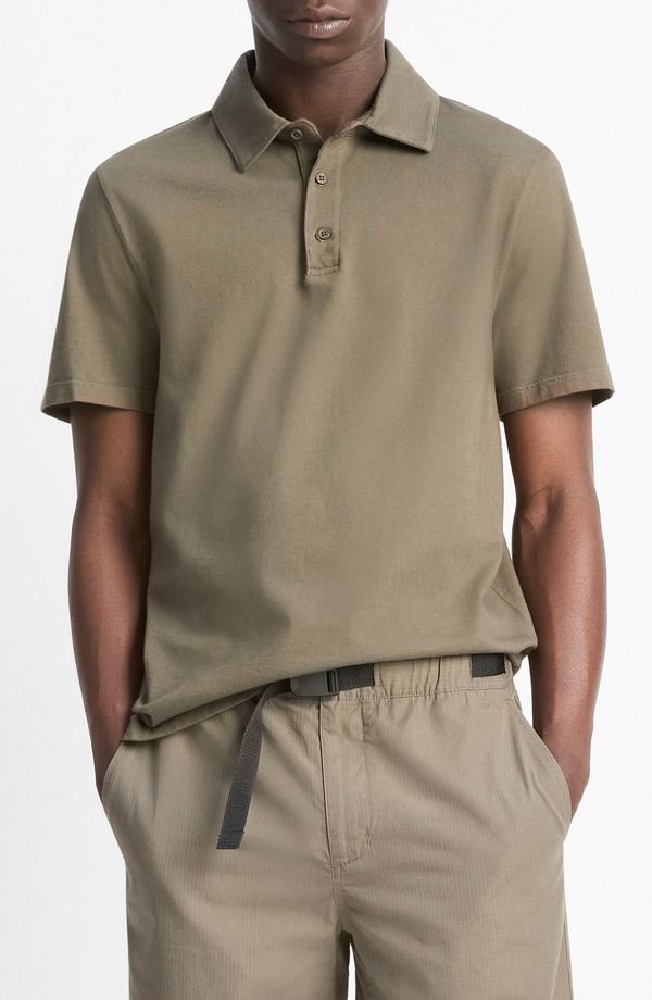 ヴィンス メンズ トップス ポロシャツ レギュラーフィット コットン Vince Regular Fit Garment Dyed Cotton Polo Washedome