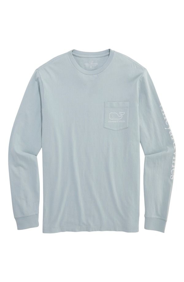 ヴァインヤードヴァインズ メンズ トップス Tシャツ コットン グラフィック vineyard vines Drift Dye Whale Long Sleeve Cotton Graphic TShirt Del Mar Blue ブルー