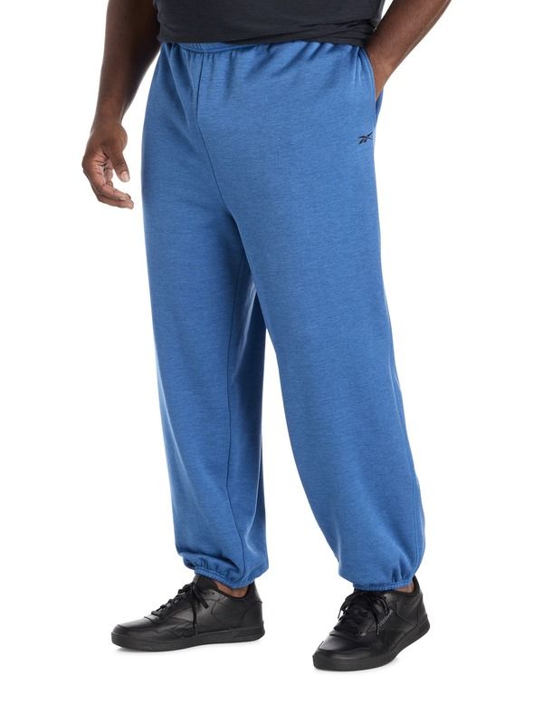 リーボック メンズ ボトムス カジュアルパンツ ジョガーパンツ フリース Reebok Performance Fleece Joggers Twilight Blue Hthr ブルー