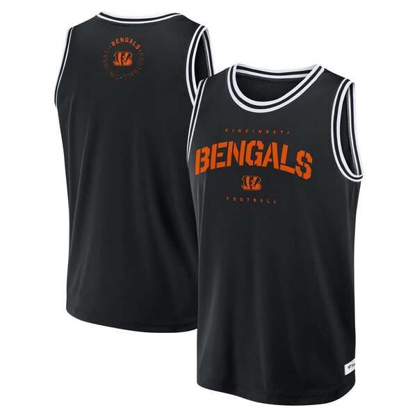 ファナティクス メンズ トップス シャツ ジャージー Mens Fanatics Black Cincinnati Bengals Elements Future Ground Jersey Tank Top Black ブラック
