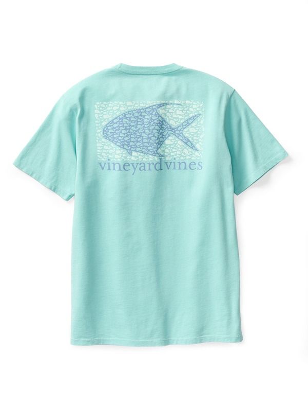 ヴァインヤードヴァインズ メンズ トップス Tシャツ トール vineyard vines Big Tall Tarpon Whale TShirt Aqua Haze アクア