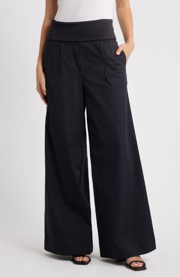ウィットウィズダム レディース ボトムス レギンス ワイドレッグ パンツ Wit Wisdom Ultra Skyrise Wide Leg Pants Black ブラック