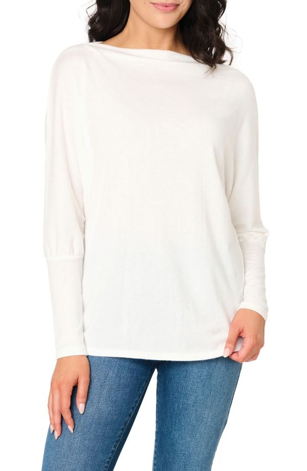 ギブソンルック レディース アウター パーカー・スウェット GIBSONLOOK Slouchy Luxe Boatneck Top Ivory アイボリー