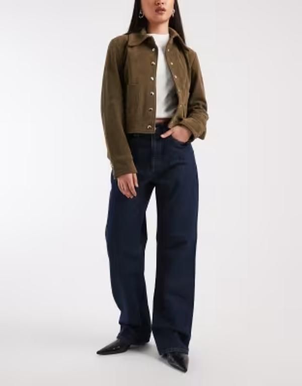 コットンオン レディース ボトムス デニムパンツ ジーンズ Cotton curvy 91 straight jeans in aries BLUE ブルー