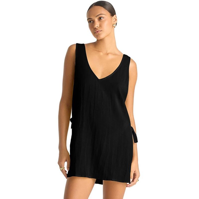 ビタミン A レディース トップス ワンピース ミニ Vitamin A Riviera Mini Dress Womens Black ブラック