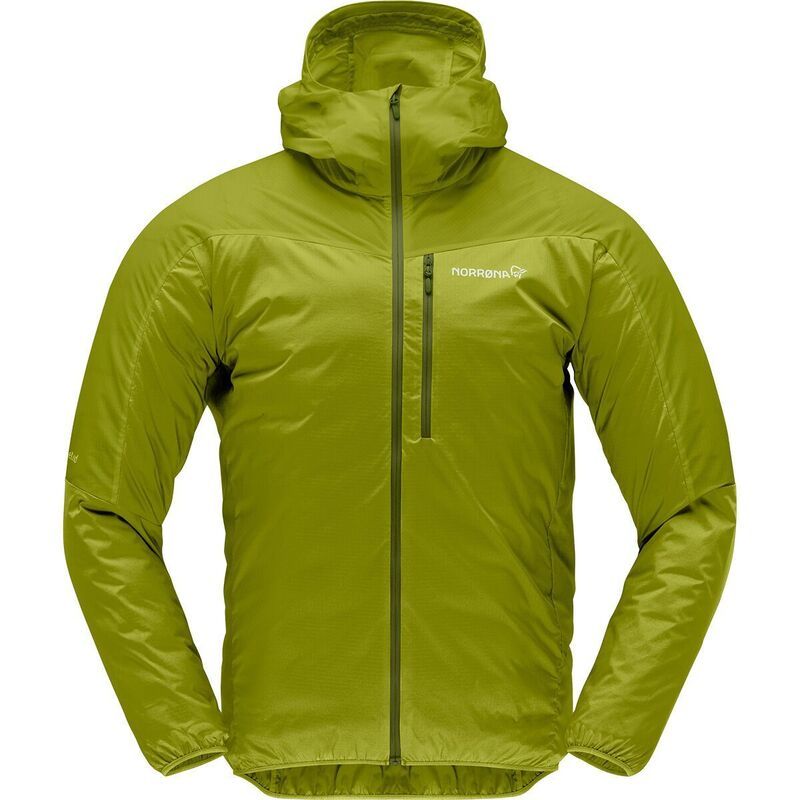 ノローナ メンズ アウター ジャケット・ブルゾン Norrona Falketind Aero60 Hood Windbreaker Mens Golden Lime ライム